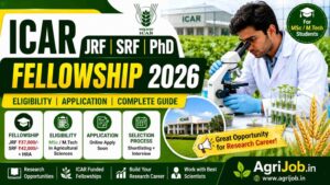 ICAR JRF SRF PhD 2026 – Rs.37,000 Fellowship, Eligibility & Apply