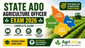 State ADO Agriculture Officer Exam 2026 – UP, Bihar, MP, Rajasthan Full Guide