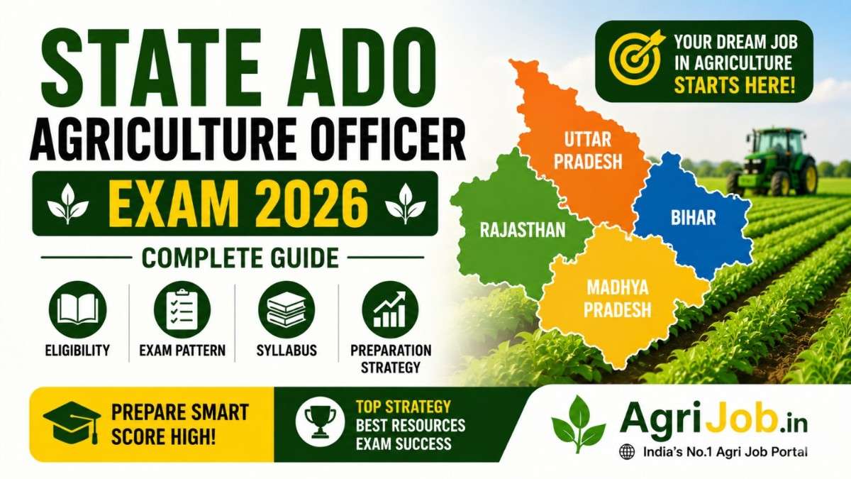 State ADO Agriculture Officer Exam 2026 – UP, Bihar, MP, Rajasthan Full Guide