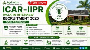 ICAR-IIPR Walk-In Interview Notification — Young Professional & Senior Research Fellow (SRF) Recruitment