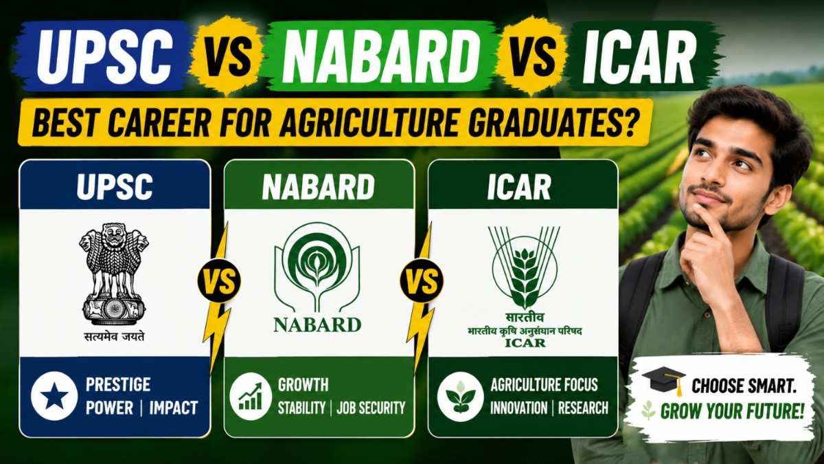 UPSC vs NABARD vs ICAR – Best Career for Agriculture Graduates 2026