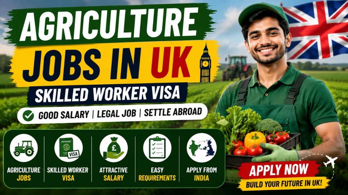 Agriculture Jobs in UK 2026 – Skilled Worker Visa, Salary & Apply