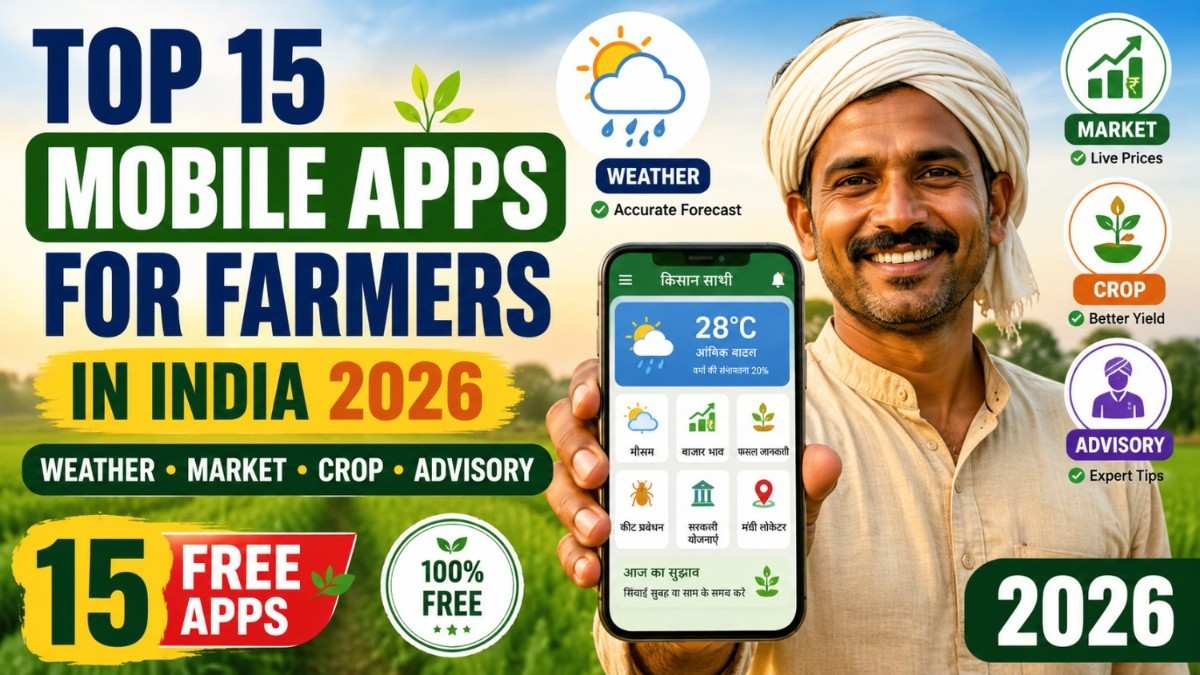 Mobile Apps for Farmers India 2026 – Top 15 Free Apps