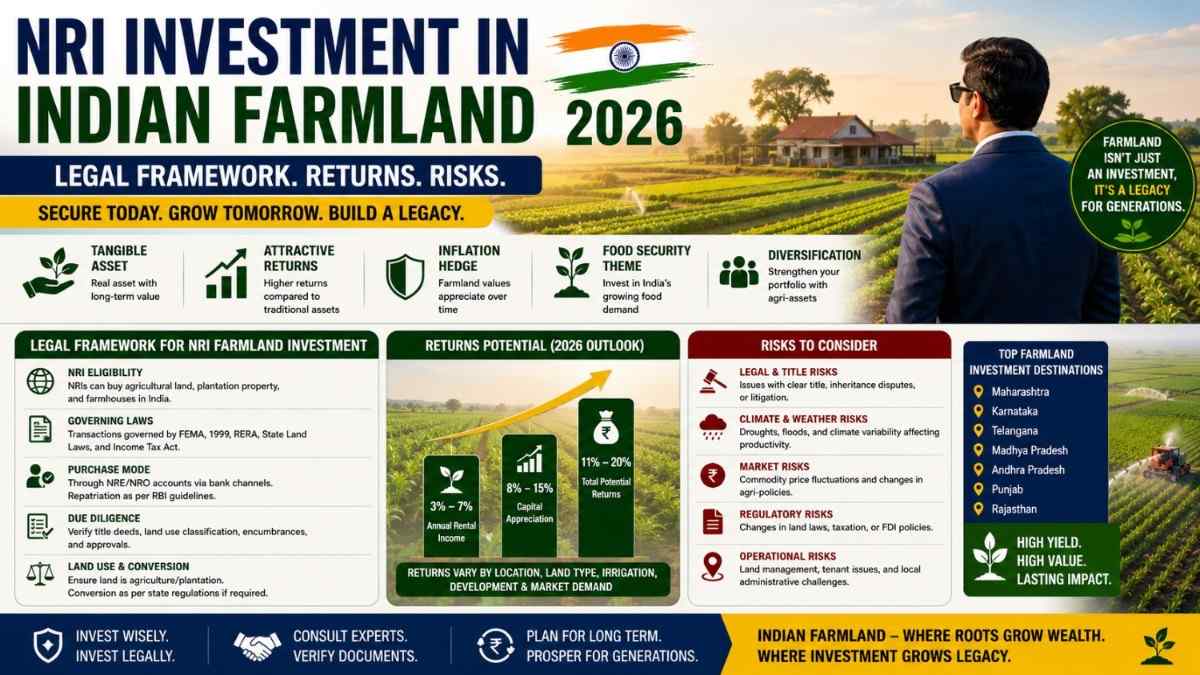 NRI Investment in Indian Farmland 2026 – Legal Guide