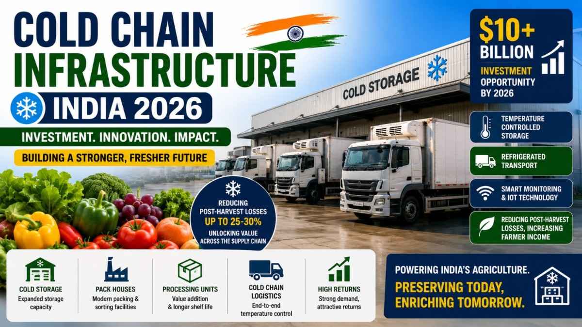 Cold Chain Infrastructure India 2026 – Investment & Post-Harvest Tech