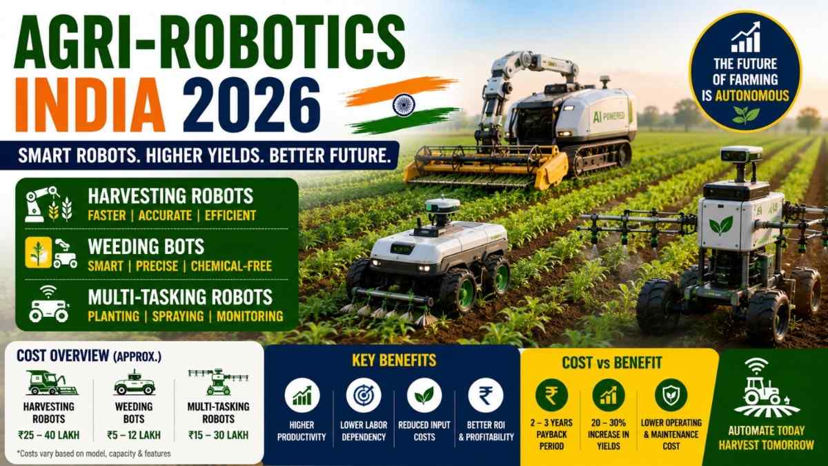 Agri-Robotics India 2026 – Harvesting Robots, Weeding Bots & Cost