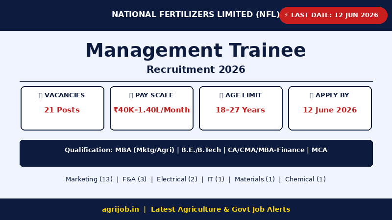 NFL Management Trainee 2026 Vacancy Overview Infographic