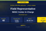 NFL Field Representative NDSC Center In Charge Recruitment 2026 Banner