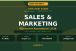 Star Agri Seeds Sales Marketing Placement 2026 Notification Banner