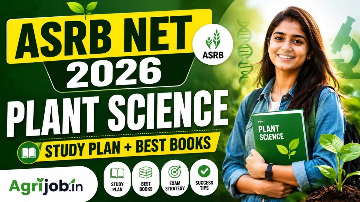 ASRB NET Plant Science 2026 – 180-Day Study Plan & Books