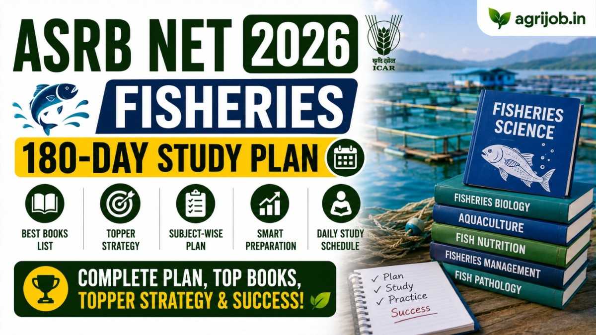 ASRB NET 2026 Fisheries Strategy – 180-Day Study Plan + Best Books