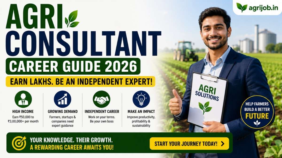 Agri Consultant Career 2026 – Earn Rs.3–10 LakhMonth