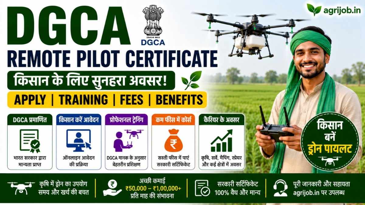 DGCA Remote Pilot Certificate 2025-26 Kisan Apply Kaise Kare