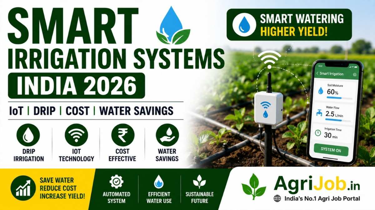 Smart Irrigation Systems India 2026 – IoT Drip Cost & Water Savings