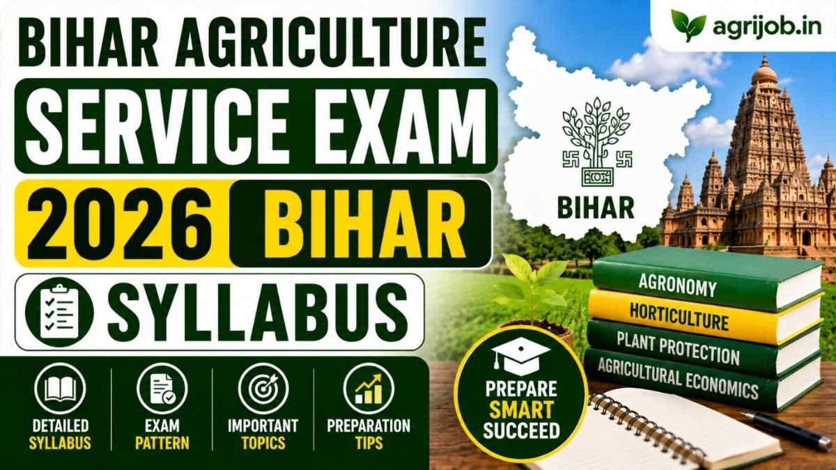 State Agriculture Service Exam 2026 Bihar Topics, Syllabus & Analysis