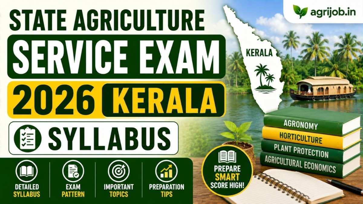 State Agriculture Service Exam 2026 Kerala Syllabus & Topics