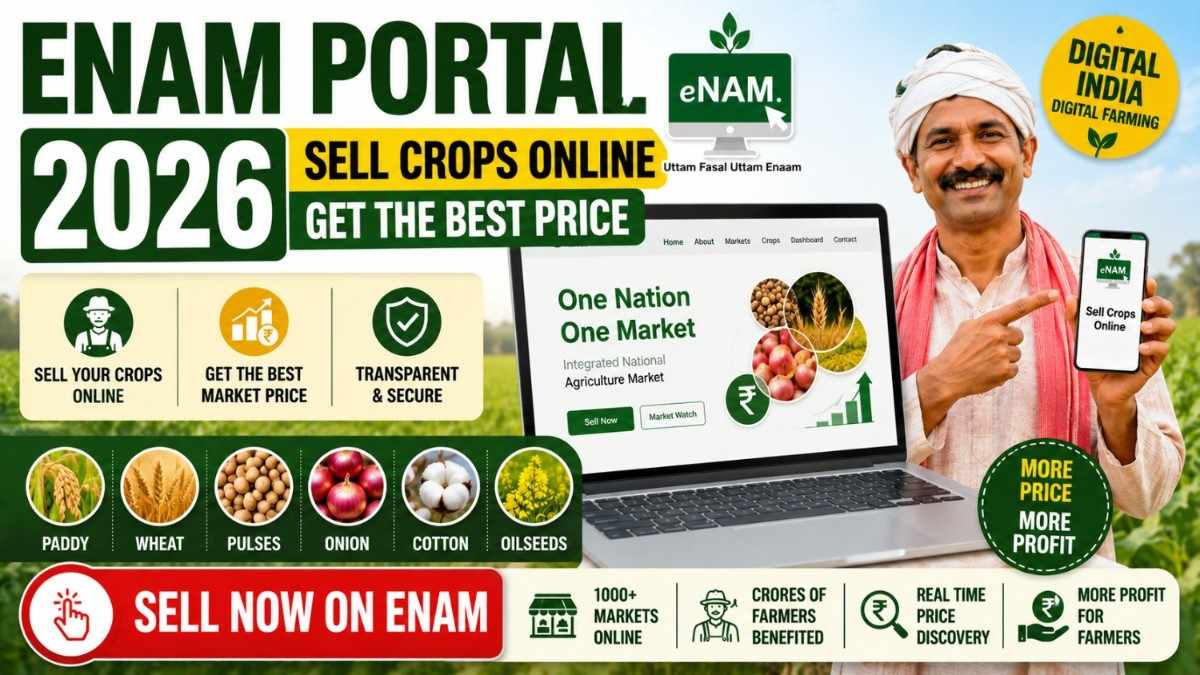 eNAM Portal 2026 – How Farmers Can Sell Crops Online at Best Price