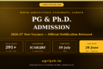 BAU Admission 2026 Notification Banner – agrijob.in