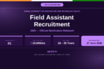 BUAT Field Assistant Recruitment 2026 Notification Banner – agrijob.in