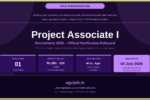 DBT-NECAB Project Associate Recruitment 2026 Notification Banner – agrijob.in