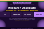 ICAR IARI Research Associate Recruitment 2026 Notification Banner – agrijob.in