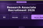 PJTSAU Research Associate Recruitment 2026 Notification Banner – agrijob.in