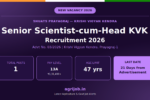 Senior Scientist KVK Recruitment 2026 Notification Banner – agrijob.in