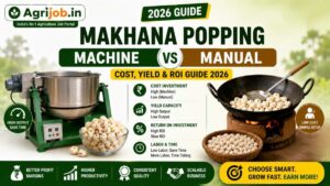 Makhana Popping Machine vs Manual – Cost, Yield & ROI Guide 2026
