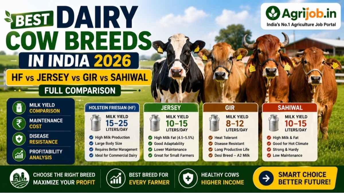 Best Dairy Cow Breeds in India 2026 – HF vs Jersey vs Gir vs Sahiwal Full Comparison