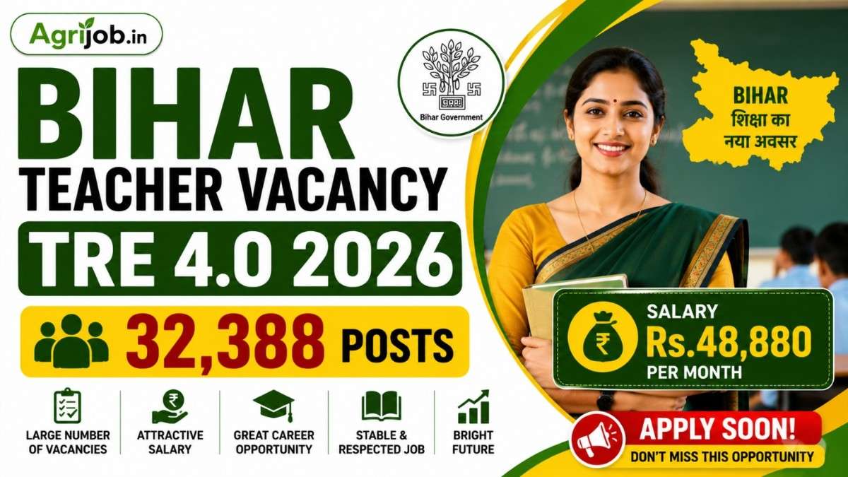 Bihar Teacher Vacancy 2026 – 32,388 Posts, Salary Rs.48,880Month