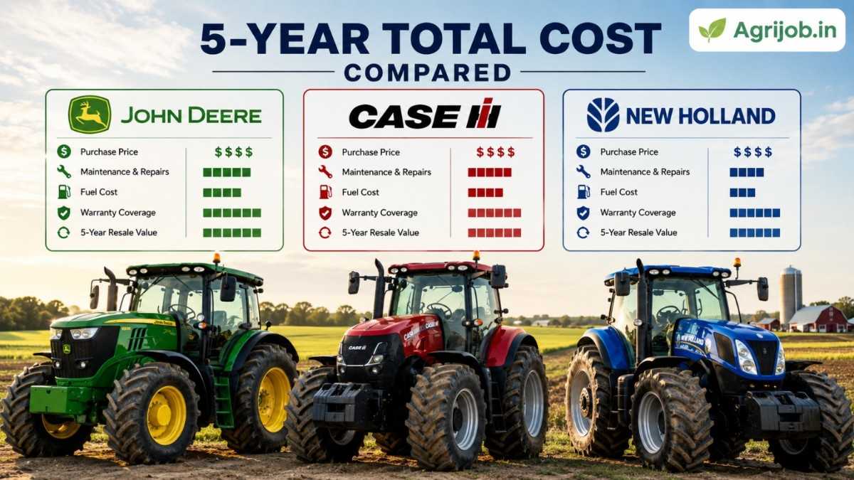 John Deere vs Case IH vs New Holland 5-Year Total Cost Compared