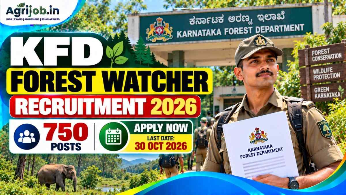 Karnataka Forest Department (KFD) Forest Watcher Recruitment 2026 – Apply Now, 750 Posts