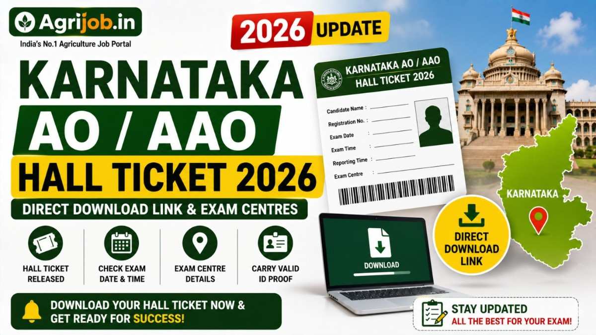 Karnataka AO AAO Hall Ticket 2026 – Direct Download Link & Exam Centres