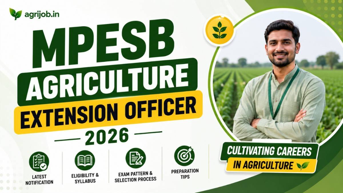 MPESB Agriculture Extension Officer 2026