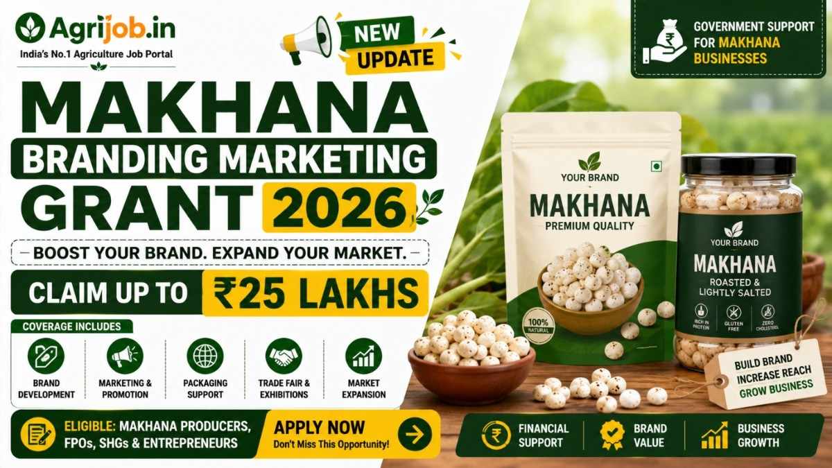 Makhana Branding Marketing Grant 2026 – Claim Up to Rs.25 Lakhs