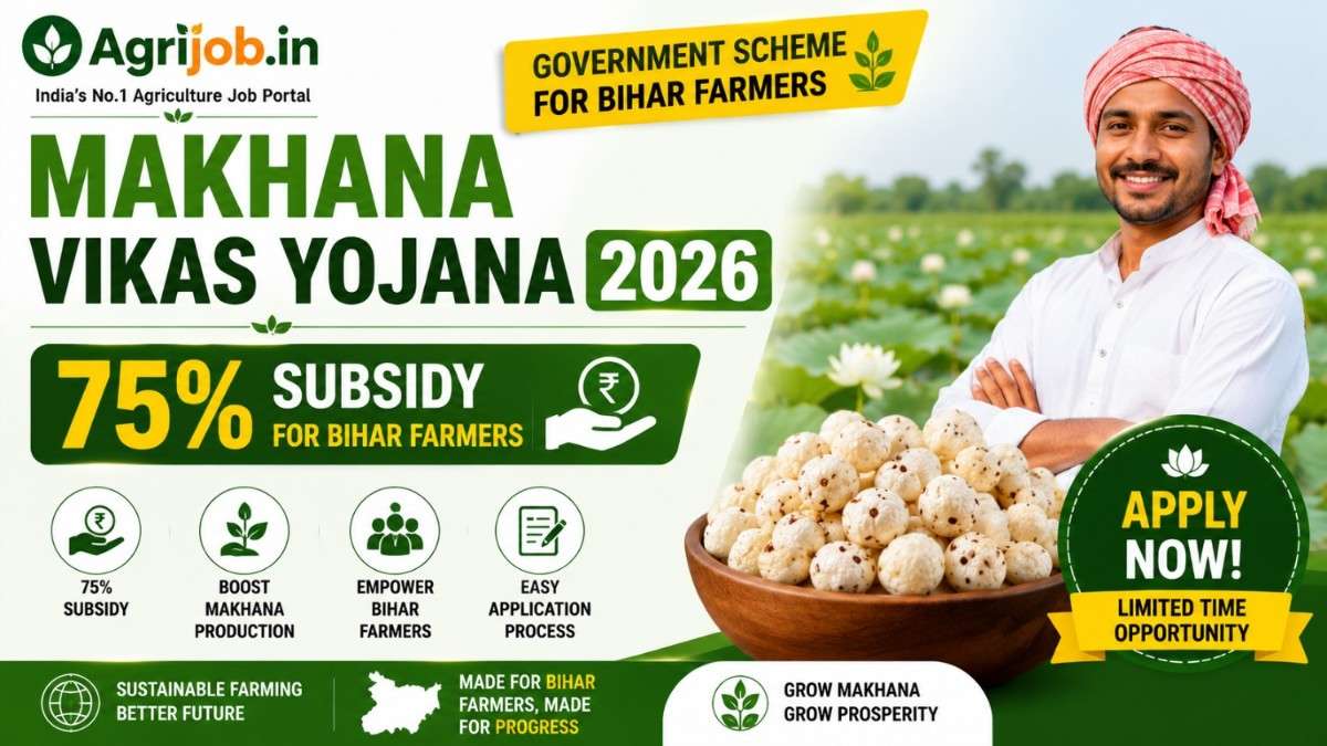 Makhana Vikas Yojana 2026 – 75% Subsidy for Bihar Farmers, Apply Now