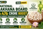 National Makhana Board 2026 – Rs.476 Crore Boost for Farmers, Processors & Exporters
