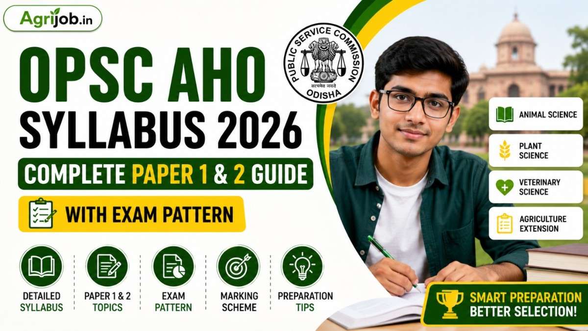 OPSC AHO Syllabus 2026 – Complete Paper 1 & 2 Guide with Exam Pattern