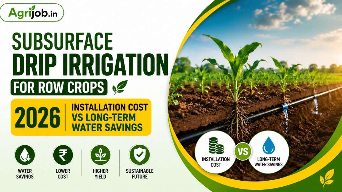 Subsurface Drip Irrigation for Row Crops 2026 Installation Cost vs Long-Term Water Savings