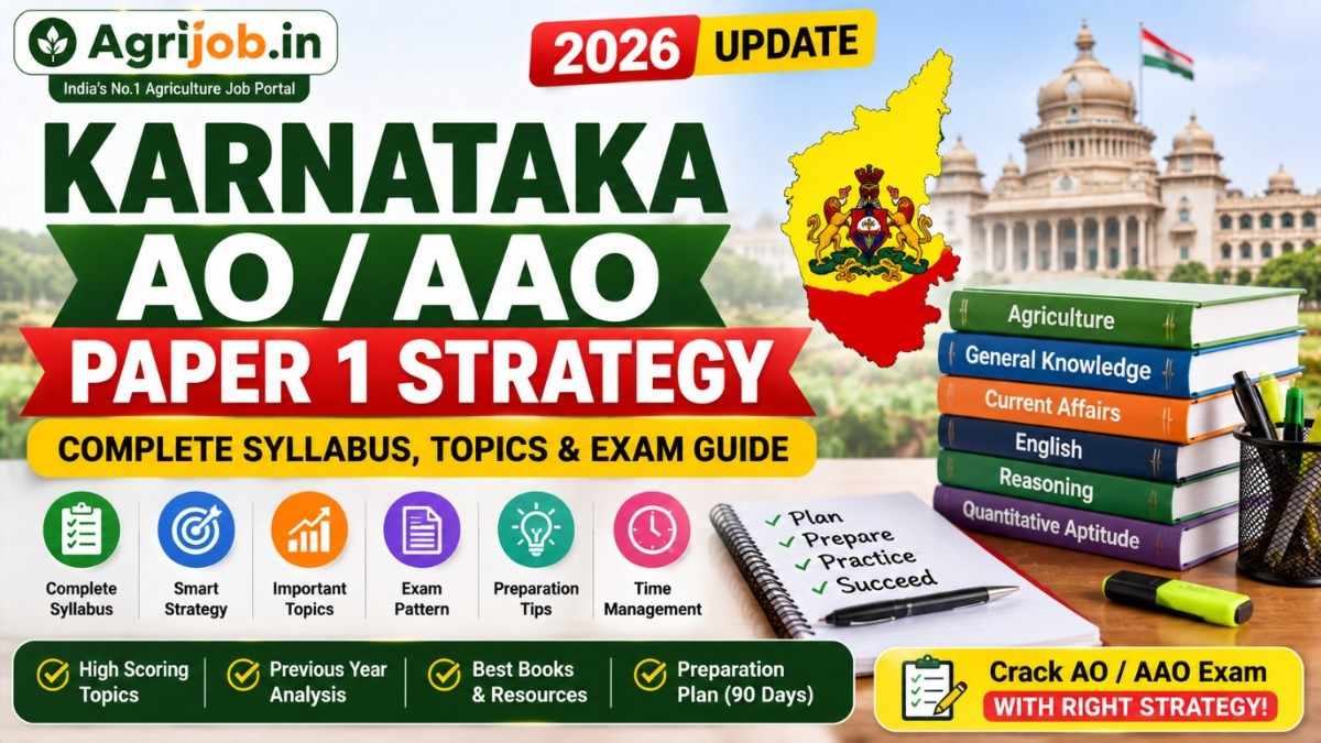 Karnataka AO AAO Paper 1 Strategy 2026 – Complete Syllabus, Topics & Exam Guide