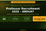 ANDUAT Professor Recruitment 2026 Notification Banner – agrijob.in