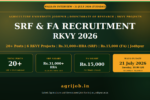 AU Jodhpur SRF FA RKVY Recruitment 2026 Notification Banner – agrijob.in