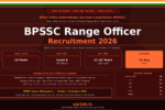 BPSSC Range Officer Recruitment 2026 Notification Banner – agrijob.in