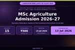 CUSB MSc Agriculture Admission 2026 Notification Banner – agrijob.in