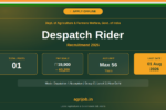 Despatch Rider Recruitment 2026 Notification Banner – agrijob.in