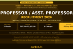 DUVASU Assistant Associate Professor Recruitment 2026 Notification Banner – agrijob.in