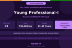ICAR-CRRI Young Professional Recruitment 2026 Notification Banner – agrijob.in