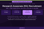 ICAR IARI Research Associate Recruitment 2026 Notification Banner – agrijob.in