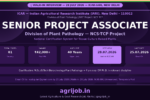 ICAR IARI Senior Project Associate Recruitment 2026 Notification Banner – agrijob.in