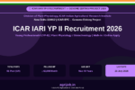 ICAR IARI YP II Recruitment 2026 Notification Banner – agrijob.in